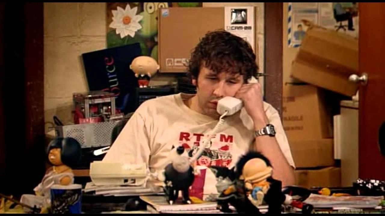 Hello IT, have you tried turning it off and on again? Meme from the IT Crowd.
